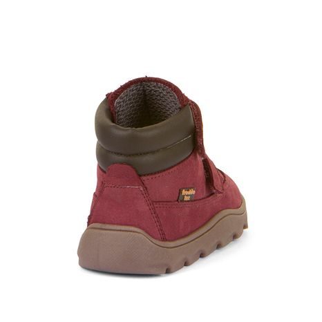 DÍVČÍ ZIMNÍ BAREFOOT BOTY ZERU TEX BORDEAUX, FRODDO, G2110150-6, ČERVENÁ