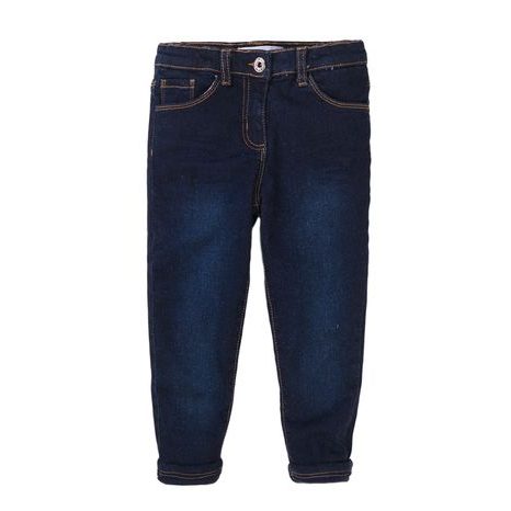 Kalhoty dívčí podšité džínové s elastanem, Minoti, 8GLNJEAN 1, modrá 