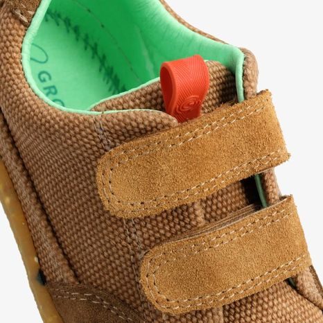 BAREFOOT  DĚTSKÉ TENISKY GROUNDIES AMSTERDAM CAMEL, HNĚDÁ