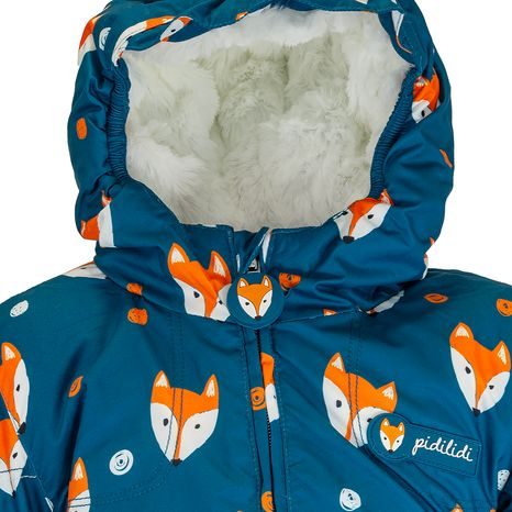 CHLAPČENSKÁ ZIMNÁ BUNDA S KOŽUŠINOU, PIDILIDI, PD1143-04, MODRÁ