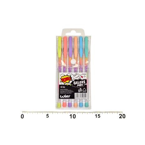 Set de stilouri cu gel 6 buc Rainbow, TOTO, W832606