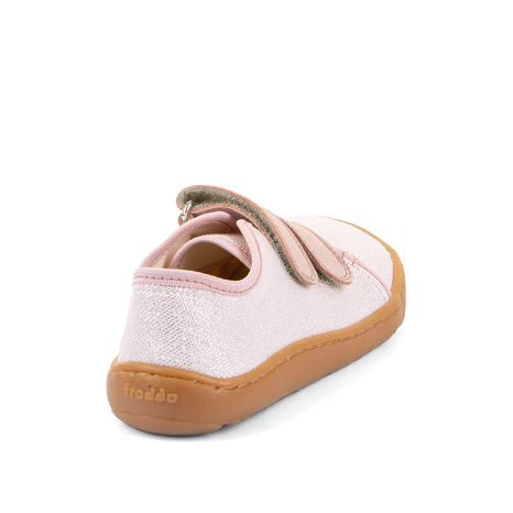 DIEVČENSKÉ PLÁTENÉ BAREFOOT TENISKY CANVAS PINK SHINE FRODDO G1700440