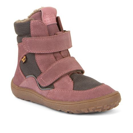 Dívčí zimní barefoot boty TEX WINTER Gray Pink, Froddo, G3160233-6, růžová