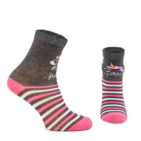 VESELÉ PONOŽKY FUNNY DÍVČÍ - 3PACK, PIDILIDI, PD0134-01, HOLKA