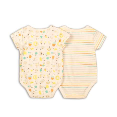 DETSKÉ BODY 2PACK, MINOTI, ABC 5, BIELE