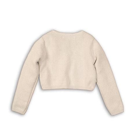 SVETER DIEVČENSKÝ BOLERKO CELOPREPÍNACÍ, MINOTI, TIME 3, KRÉMOVÁ