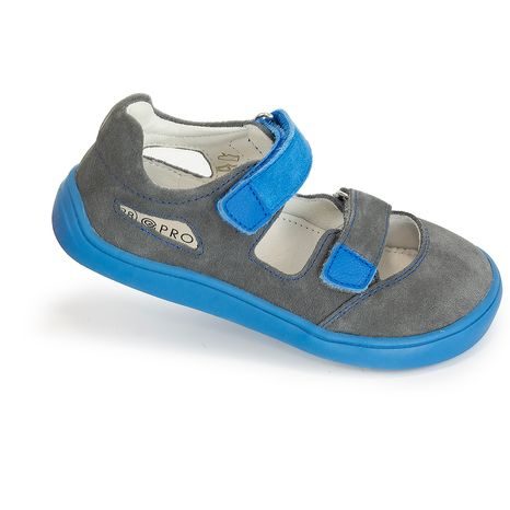 CHLAPČENSKÉ SANDÁLE BAREFOOT TERY GREY, PROTETIKA, SIVÁ