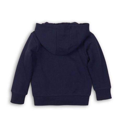 HANORAC CU GLUGĂ CU FERMOAR COMPLET PENTRU FETE, MINOTI, KG ZIP 9, ALBASTRU ÎNCHIS