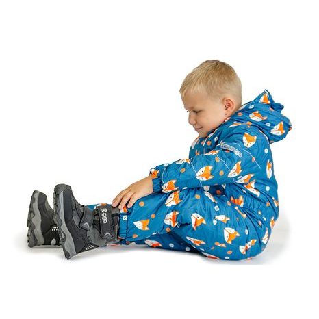 DĚTSKÉ ZIMNÍ BOTY WALE, BUGGA, B00169-10, ČERNÁ