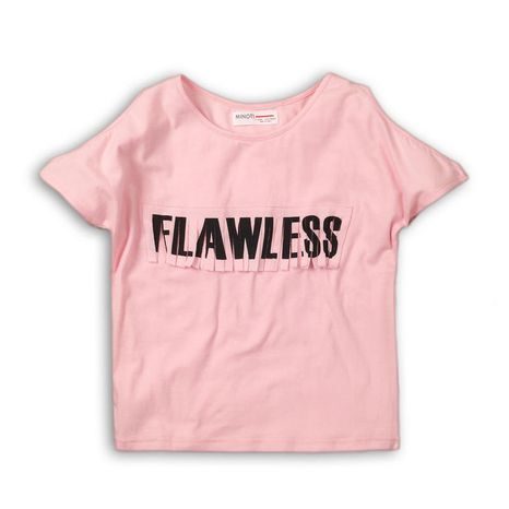 Tricou pentru fete cu mânecă scurtă, Minoti, Wilderness 5, roz