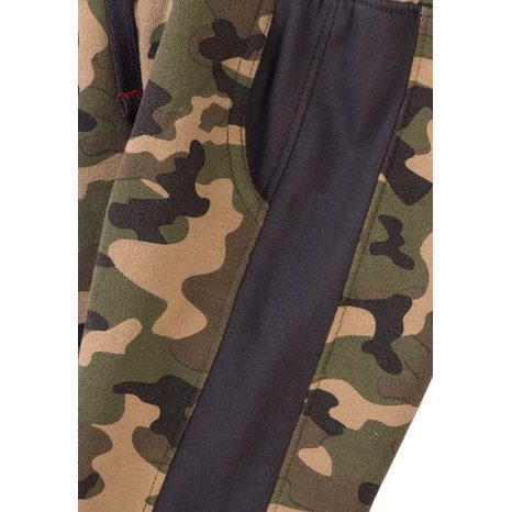 PANTALONI DE TRENING PENTRU BĂIEȚI DE CAMUFLAJ, MINOTI, REGELE 4, KAKI