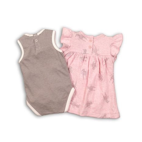 DIEVČENSKÁ SÚPRAVA, BODY A ŠATY, MINOTI, CROWN 4, RUŽOVÁ