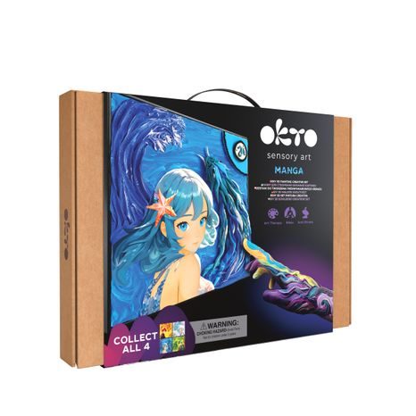 PŘEDNÍ STRANA KRABICE OKTO MANGA MOTIV ŽIVLŮ VODA 30X40 CM