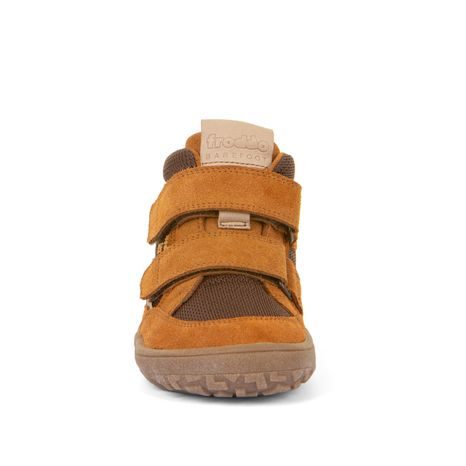 DĚTSKÉ BAREFOOT BOTY TEX AUTUMN  COGNAC FRODDO G3110254-14 - HNĚDÁ