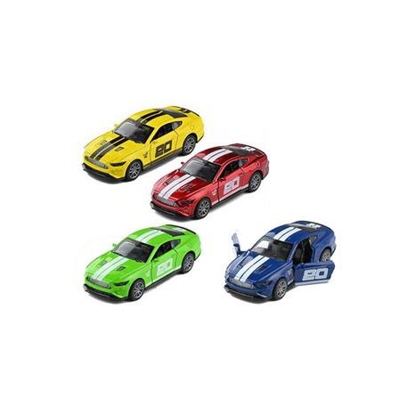 AUTO KOVOVÉ S PRUHY NA ZPĚTNÉ NATAŽENÍ 12 CM - 4 BARVY