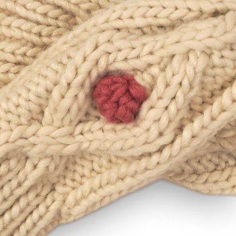 FULAR DE IARNĂ TRICOTAT, MINOTI, TRIP 23, BEJ