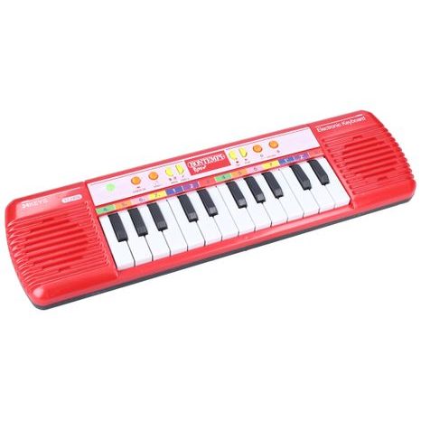 DĚTSKÉ ELEKTRONICKÉ KLÁVESY BONTEMPI S 24 KLÁVESAMI V BAREVNÉM PROVEDENÍ