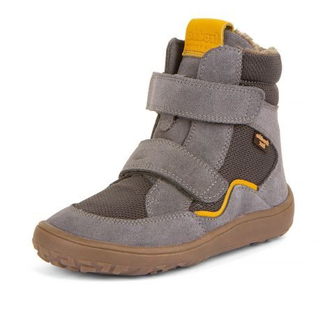 DĚTSKÉ ZIMNÍ BAREFOOT BOTY TEX WINTER GRAY, FRODDO, G3160233-3, ŠEDÁ