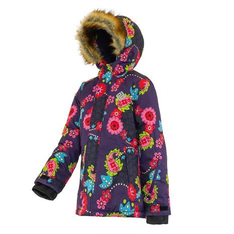 DÍVČÍ BUNDA LYŽAŘSKÁ ZIMNÍ KINDU PIDILIDI, PD1148-06, FIALOVÁ