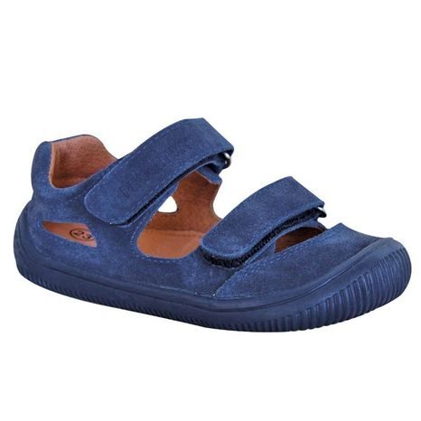 chlapecké boty sandály Barefoot BERG MARINE, Protetika, modrá 