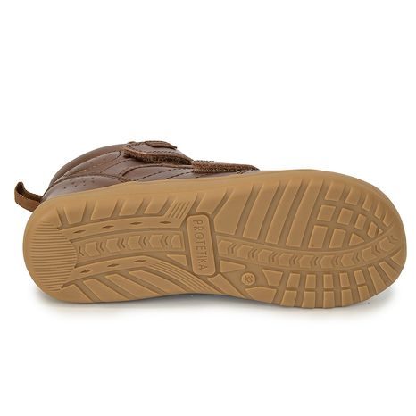 DÍVČÍ CELOROČNÍ BOTY BAREFOOT  TIRA BROWN, PROTETIKA, HNĚDÁ