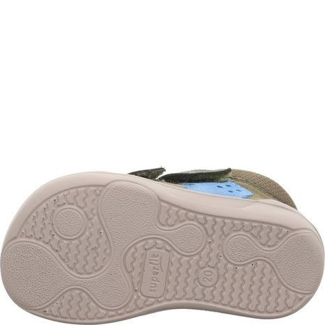 DĚTSKÉ  BAREFIT VYŠŠÍ TENISKY SUPERFIT SUPERFREE GREEN/LIGHT BLUE 1-000543-7000