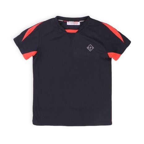 Tricou pentru băieți cu mânecă scurtă, Minoti, Active 4, negru 