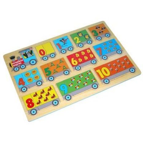 VKLÁDAČKA VLÁČEK KRTEK 45CM, WIKY, 170705