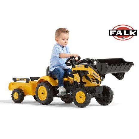 Šlapací traktor 2076M Komastu Pedal backhoe s přívěsem, Falk, W014092