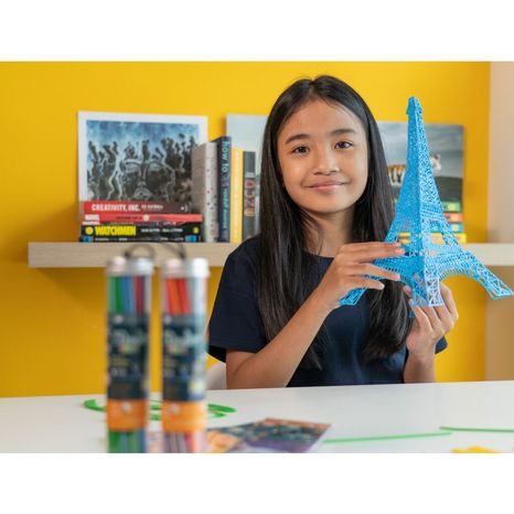 3D PERO 3DOODLER START + A 72 NÁPLNÍ + 10 ŠABLON, WIKY KREATIVITA, W039045