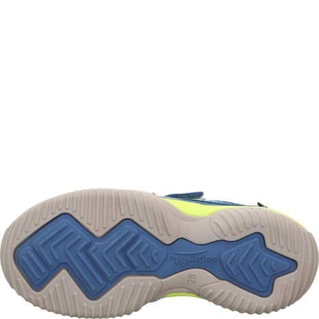 CHLAPČENSKÉ CELOROČNÉ TOPÁNKY STORM BLUE/YELLOW S MEMBRÁNOU GORETEX, SUPERFIT, 1-006386-8040, V MODRO-ŽLTEJ FAREBNEJ KOMBINÁCII