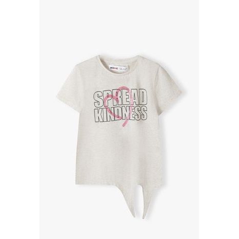 TRIČKO DÍVČÍ S KRÁTKÝM RUKÁVEM ZAVAZOVACÍ, MINOTI, 14TEE 36, HOLKA