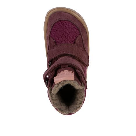 DIEVČENSKÉ ZIMNÉ BAREFOOT TOPÁNKY TEX WINTER BARDEAUX FRODDO G3160247-19