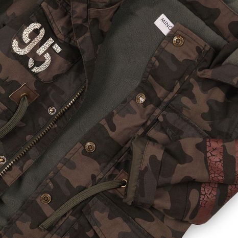 KABÁT CHLAPECKÝ PARKA MASKÁČ, MINOTI, TIGER 11, KHAKI