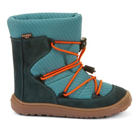 CIZME BAREFOOT DE IARNĂ PENTRU BĂIEȚI TEX TRACK WOOL PETROLEUM G3160251-3