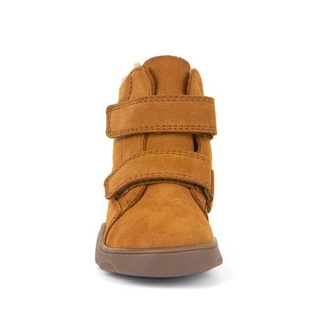 GHETE DE IARNĂ BAREFOOT PENTRU COPII ZERU TEX FURRY COGNAC FRODDO G2110151-2