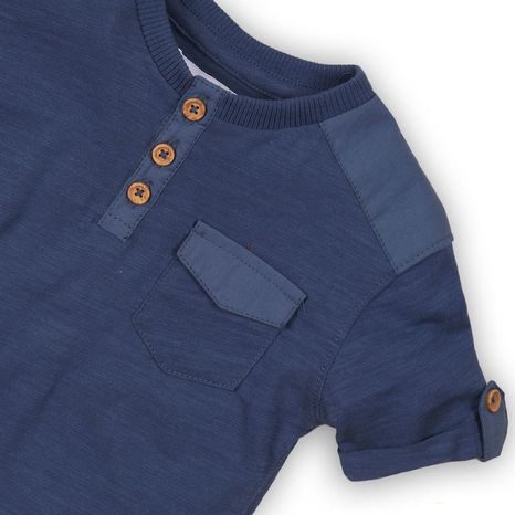 TRICOU PENTRU BĂIEȚI, CU MÂNECĂ SCURTĂ, MINOTI, CACTUS 7, ALBASTRU