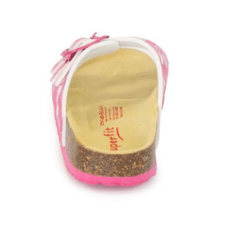 DÍVČÍ KORKOVÉ PANTOFLE FOOTBAD, SUPERFIT ,1-800113-5620, RŮŽOVÁ