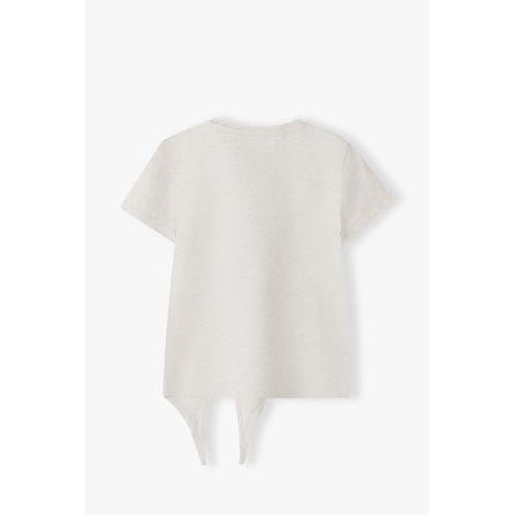 TRIČKO DÍVČÍ S KRÁTKÝM RUKÁVEM ZAVAZOVACÍ, MINOTI, 14TEE 36, HOLKA