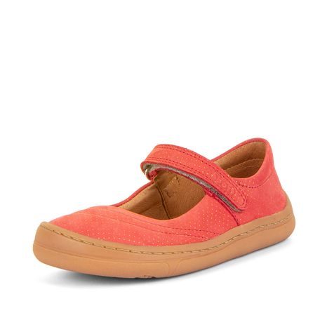 DÍVČÍ BAREFOOT BALERÍNY MARY J CORAL FRODDO G3140184-7 ČERVENÁ
