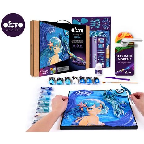 POHLED NA ROZBALENÝ SET SE VŠEMI KOMPONENTY PRO TVOŘENÍ ŽIVLU