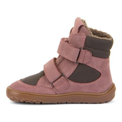 DIEVČENSKÉ ZIMNÉ BAREFOOT TOPÁNKY TEX WINTER GRAY/PINK FRODDO G3160247-13