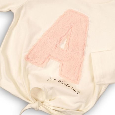 TOP PENTRU FETIȚĂ CU NOD, MINOTI, TRIP 8, CREM