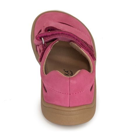 SANDALE PENTRU FETE BAREFOOT PADY KORAL, PROTETIKA, ROȘU