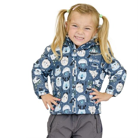 CHLAPČENSKÁ ZIMNÁ BUNDA S KOŽUŠINOU, PIDILIDI, PD1130-02, MODRÁ