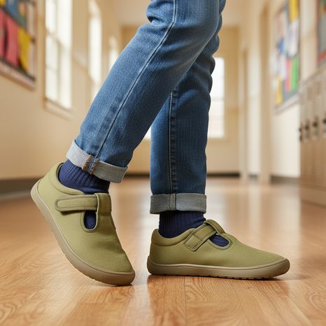 PAPUČE CHLAPECKÉ BAREFOOT  KIRBY KHAKI, PROTETIKA, ZELENÁ