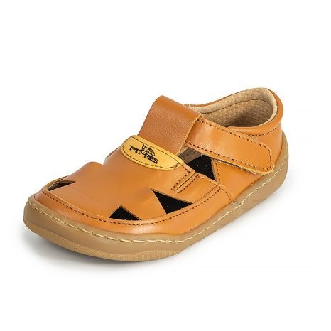BAREFOOT DĚTSKÉ SANDÁLKY PEGRES, SBF51 HNĚDÁ
