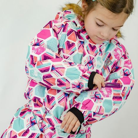 DIEVČENSKÁ LYŽIARSKA KOMBINÉZA DUGA, PIDILIDI, PD1151-01, RUŽOVÁ