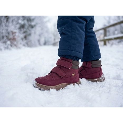 DETSKÉ ZIMNÉ BAREFOOT TOPÁNKY ZERU TEX BORDEAUX FRODDO G2110150-9