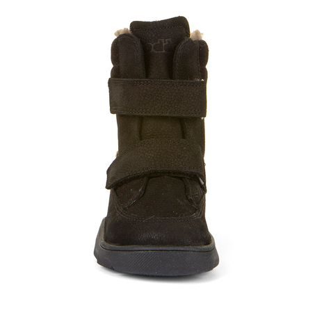 DÍVČÍ ZIMNÍ BAREFOOT BOTY ZERU TEX WINTER BLACK, FRODDO, G3160240-7, ČERNÁ